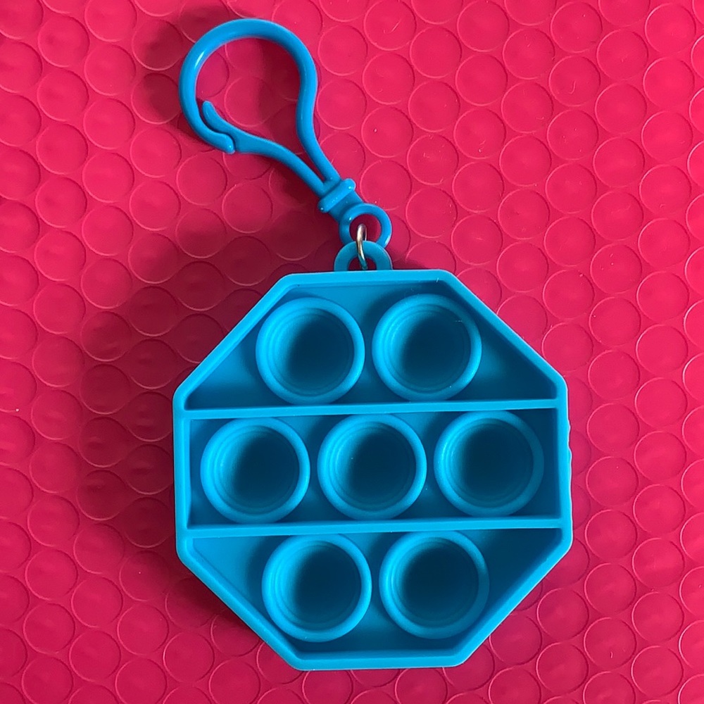 💙 Pop It Keychain Carabiner Fidget Toy